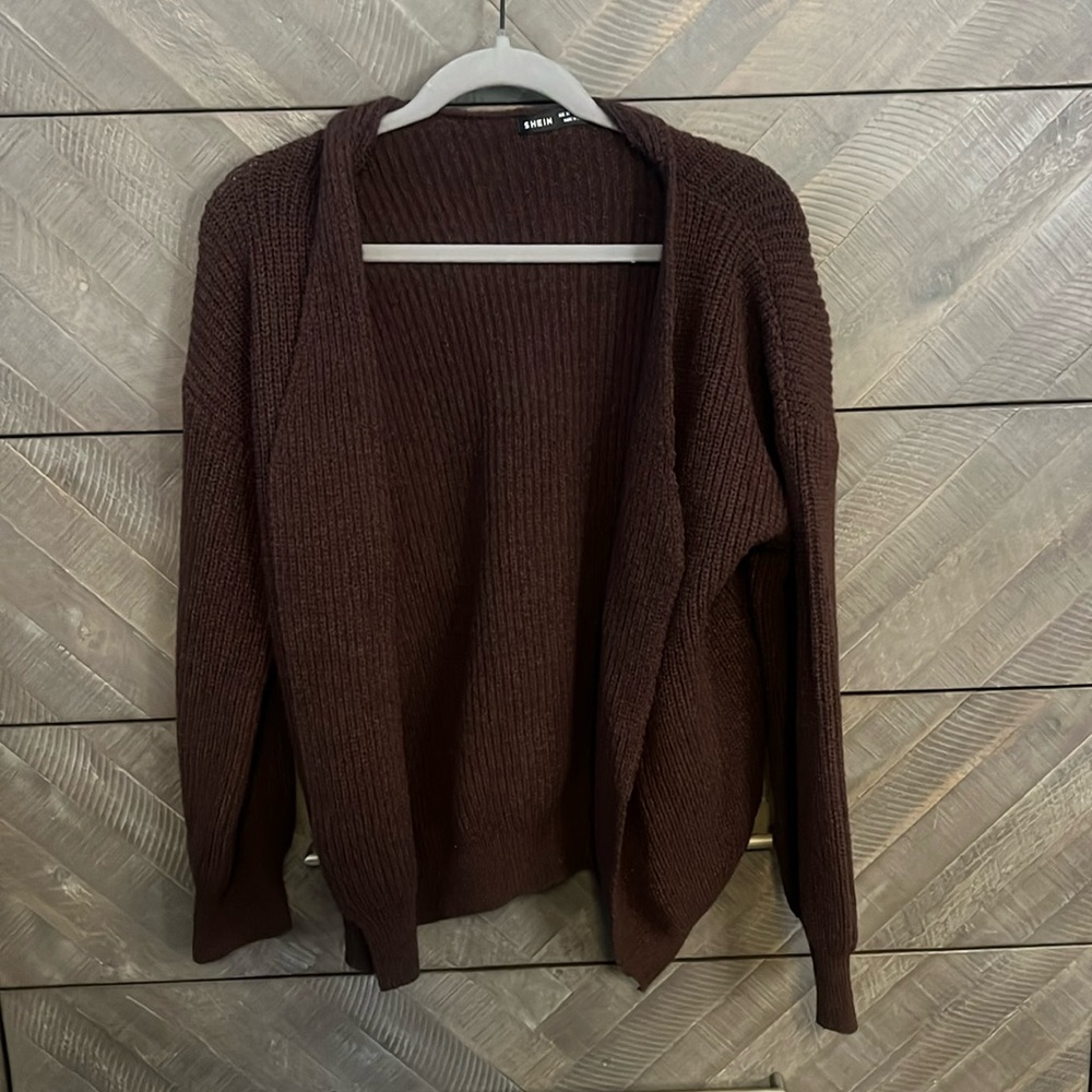 Brown cardigan